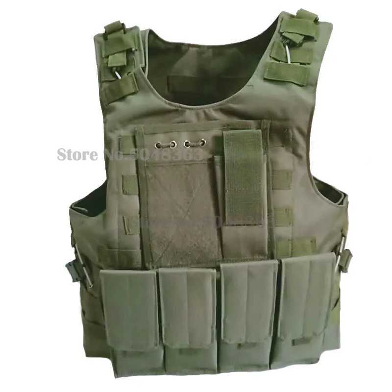 Tactical Mens Military Hunting Vest Field Battle Airsoft Molle Waistcoat Combat Assault Plate Carrier Hunting Vest Hunting EquipXJ250219