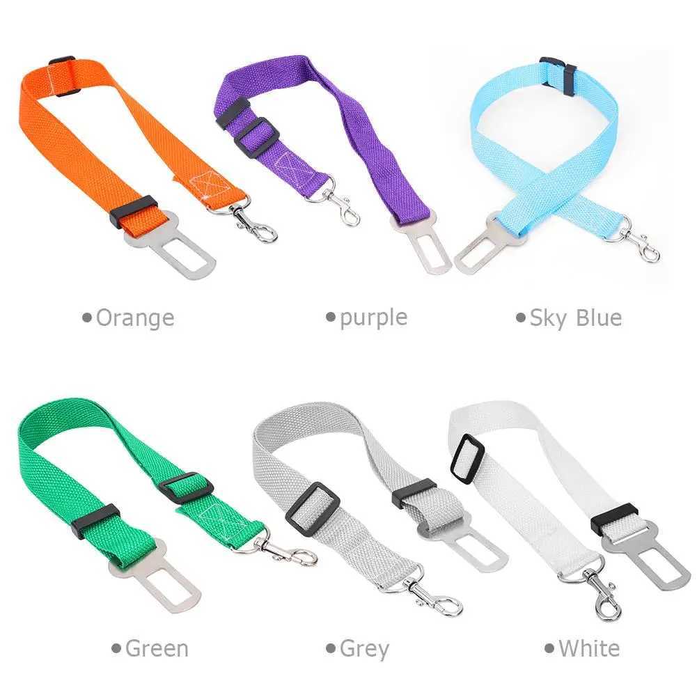 Dog Cat Car Safety Belt Adjustable Leash Vehicle Seat Belt Pet Supplies Harness Safe Lever Traction Collar Puppy LeashXJ250218