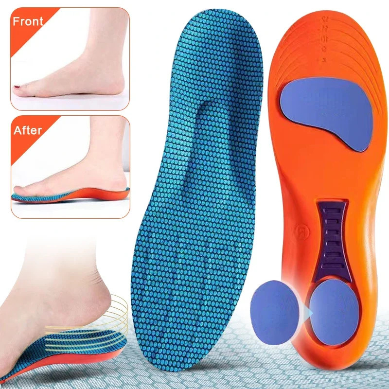 Sport Insoles for Shoes Sole Orthopedic Shock Absorption Deodorant Breathable Cushion Running Feet Man Women 250219