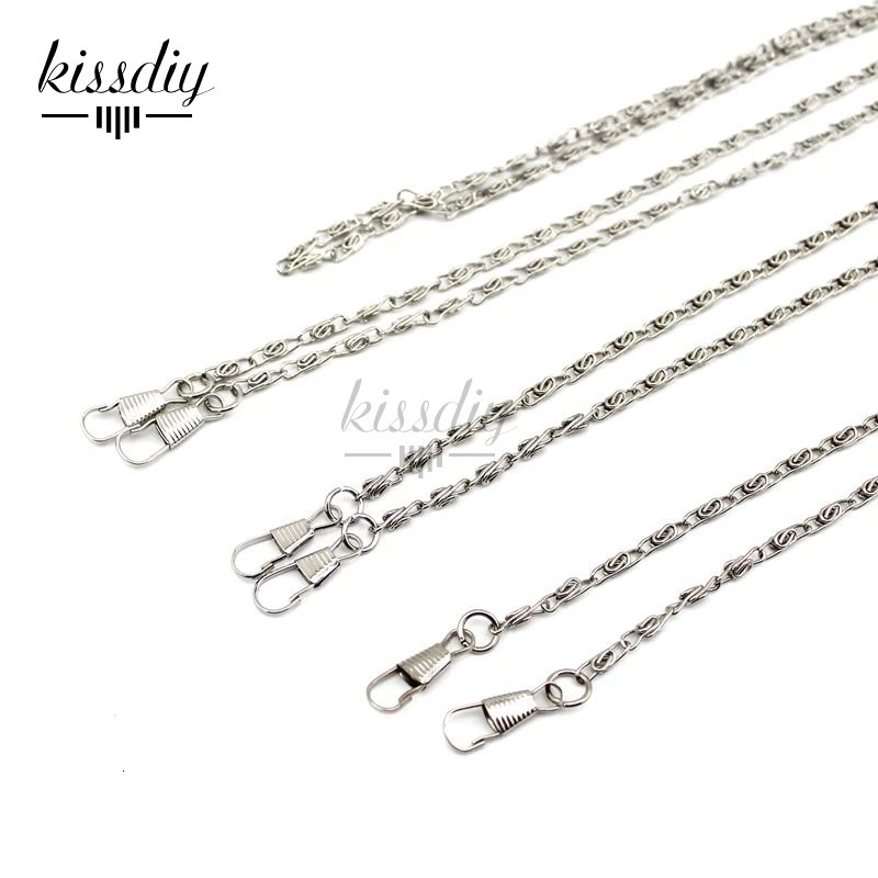 20pcs 120CM/ 47 long Silver tone Metal Chain for Purses/Bags DIY Hight Quality Purse Accessory 250214