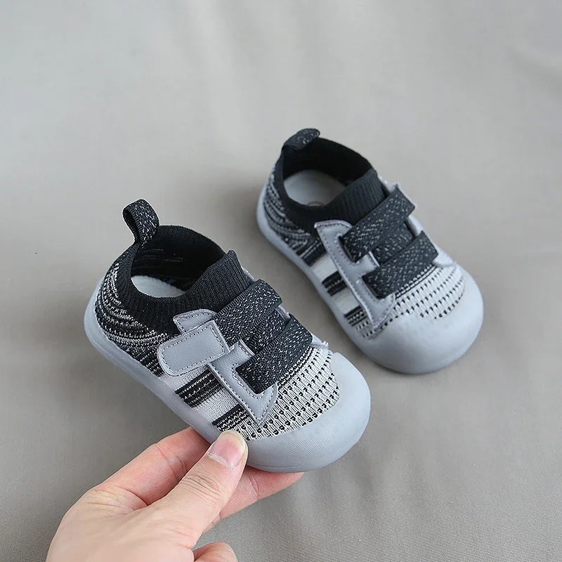 Baby Sports Shoes Mesh Breathable Boy Girls Walking Soft Soles Anti-skid Baby Shoes Boy Childrens Casual Sports Shoes 250219