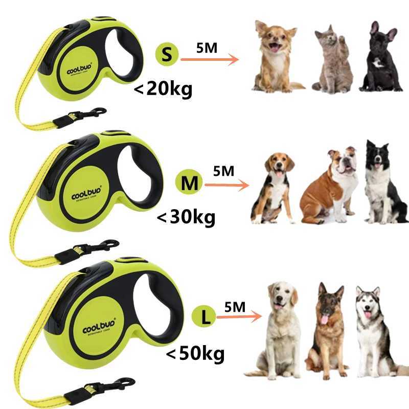 5M Luxury Pet Dog Leashes Retractable Dog Leash For Large Medium Dogs Cat Puppies Accessories Small Automatic Extension LanyardXJ250218
