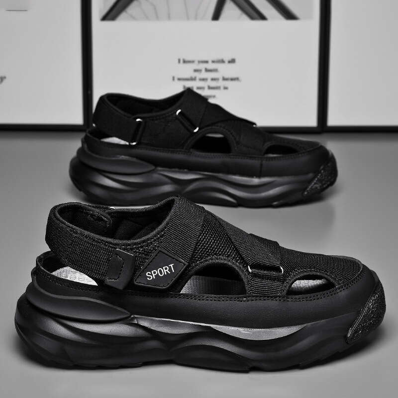 Dongdong Shoes 2024 New Spring Spread to Work Dad Driving for Men Baotou Sports Beach Sandals