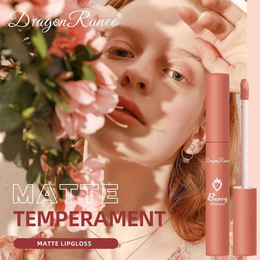 Nude Lip Gloss Matte Velvet Liquid Lipstick Waterproof Sexy Long Lasting Non-stick Cup Nude Red Make-up for Women Korea CosmeticW250219