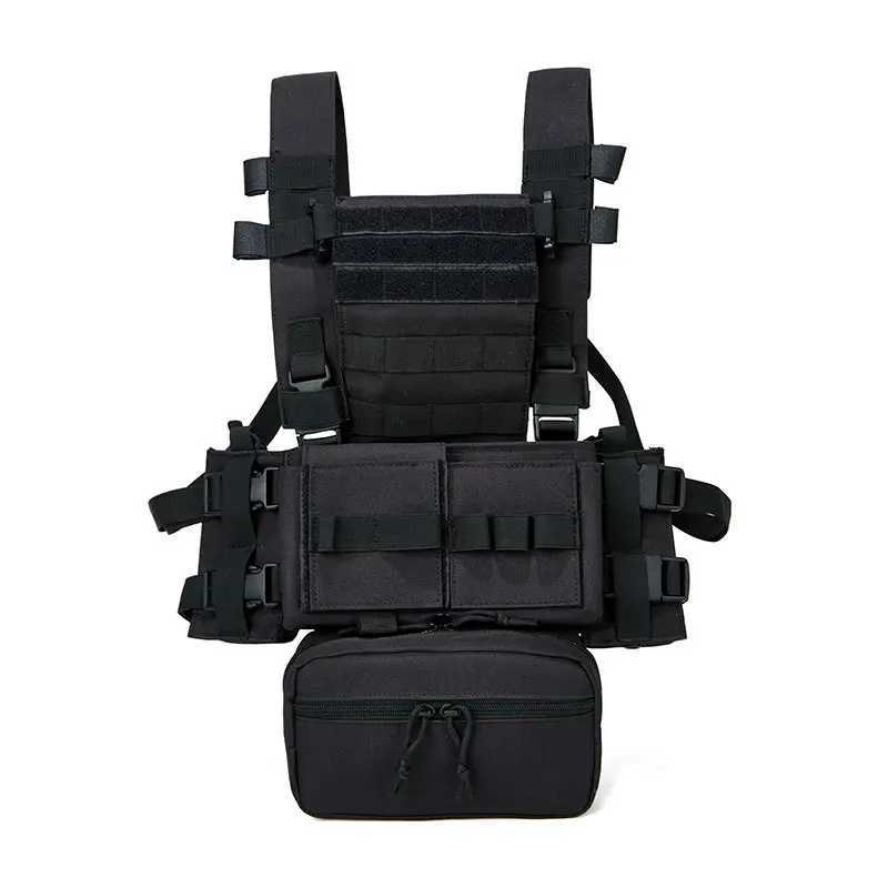 Hunting Combat Tactical MK3 Chest Rig Mini Outdoor Airsoft MOLLE System Duty Vest Military Carrier Chest Vest with Mag PouchXJ250219