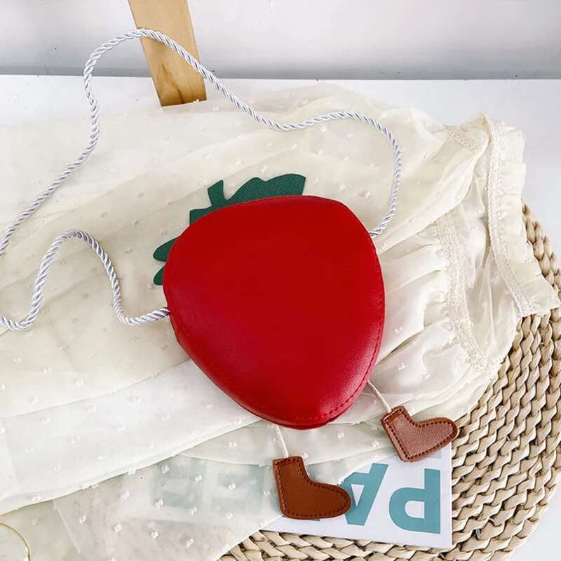 Ddmyshoesvip Children Fashion Fruit Hanging Cute Girl Accessory Pack Cartoon Baby Backpack Korean Style Princess Messenger Bag