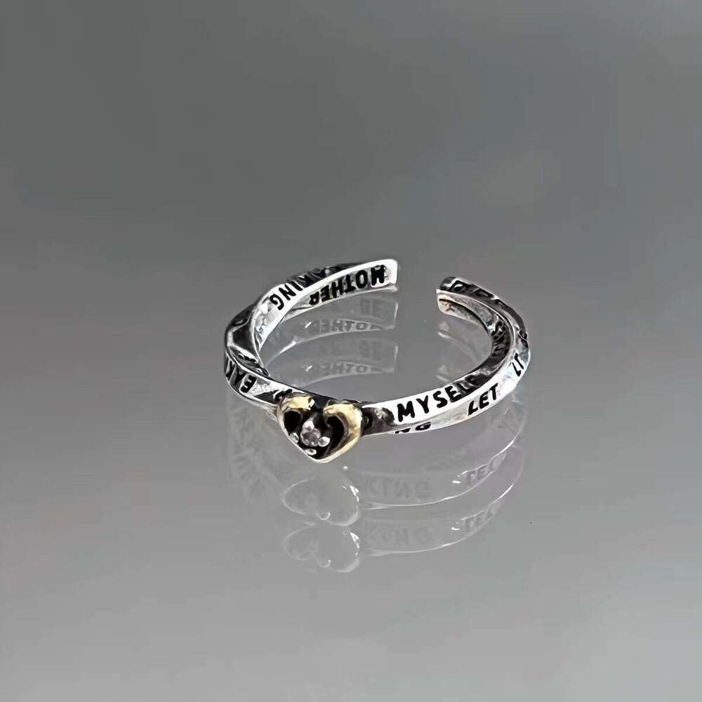 Graffiti Cross Ring for Men and Women, Ins Punk, Hip Hop, Love Couple, Pair Personality, Opening Finger Ring, Handpiece
