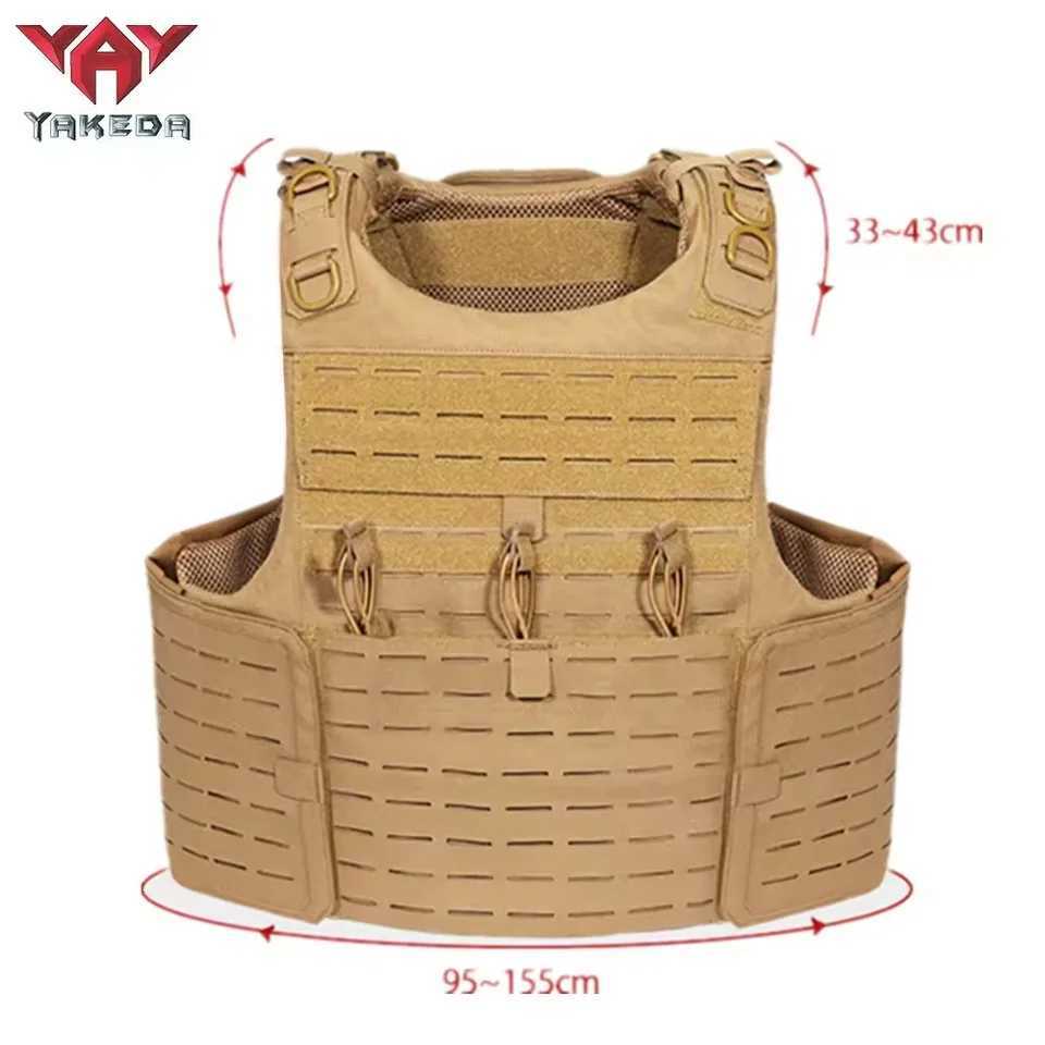 YAKEDA full protective plate carrier breathable wear vest training CS vest outdoor camping equipment molle Hunting vestXJ250219