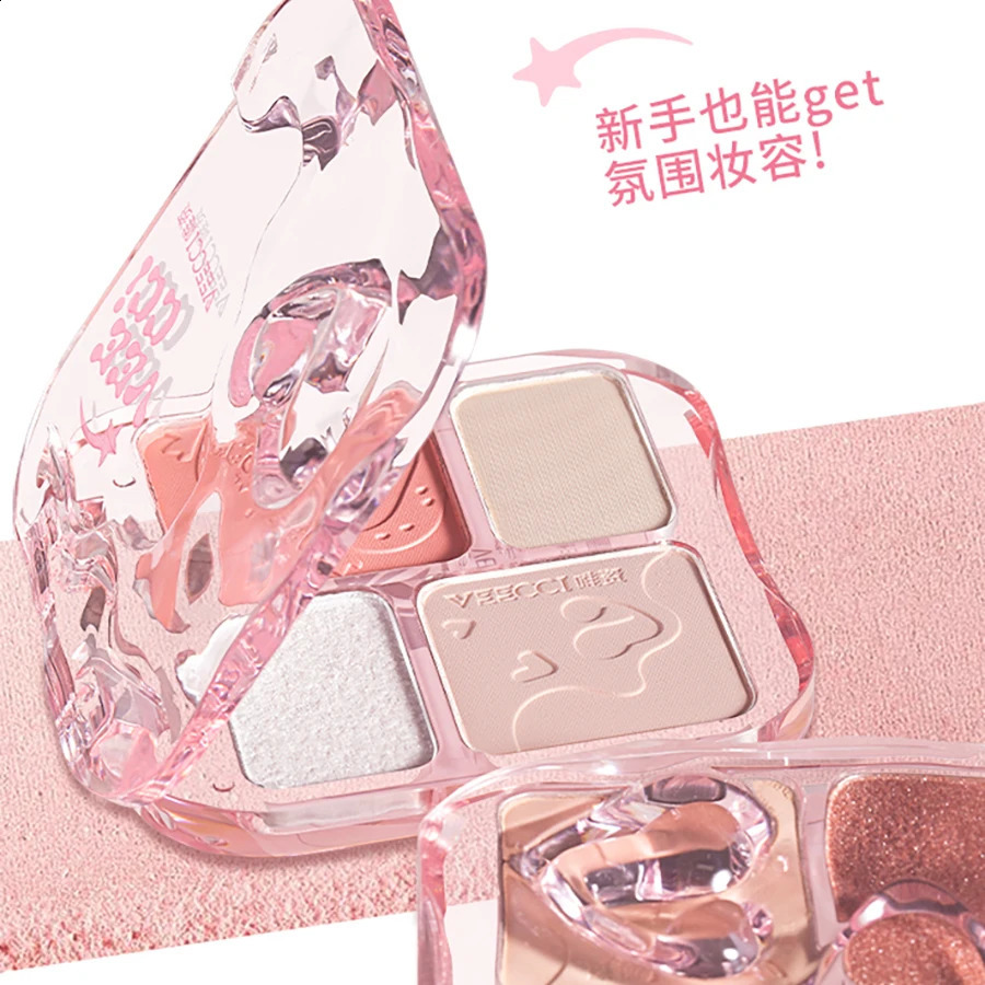 VEECCI Face Palette Eye Full Face Powder Makeup Palette Enriched With Vitamin E Highlighter BlushBronzer Iluminador 250214