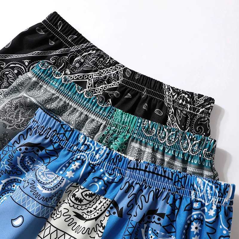 Men's Shorts 3 Pcs Summer Childrens Multi-color Combination Beach Shorts Boys And Girls Leisure Palm Tree 5 Pants Joker Elastic Waist Pants z2502