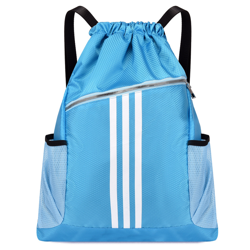 Classic drawstring backpack Fashion lightweight schoolbag Sports fitness travel outdoor basketball sports bunches large capacity large pocket bag