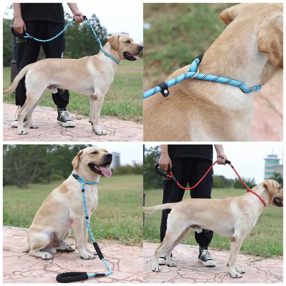 1.6M Reflective Rope Dog Lead Leash for Small Large Dogs Nylon Basic Leashes Dog Walking Big Dog CollarXJ250218