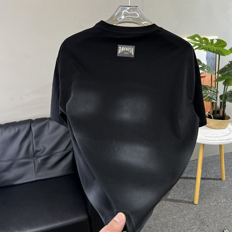 2025 Summer New Personalized Hot Diamond Casual Men's Short Sleeve Lightweight Luxury Fashion Designer Short Sleeve T-shirt Men's Top