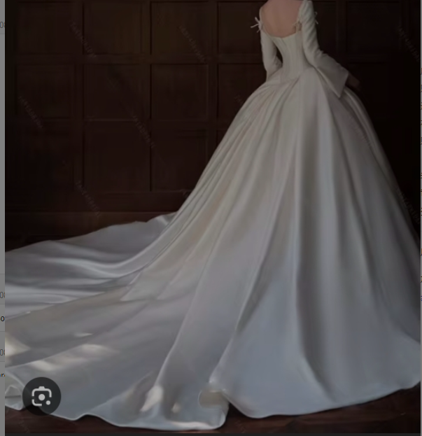 2025 Custom Made 3 Pieces Ivory Wedding Dress Lace Blouse Satin Corset Chiffon Skirt Detachable Ball Gown Satin Train Wedding Dresses Gowns