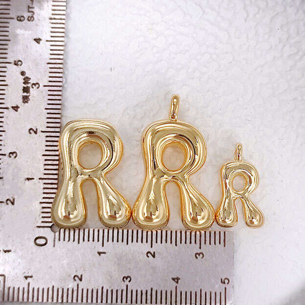 New fashionable versatile balloon bubble cute and chubby necklace with 26 English letters pendant