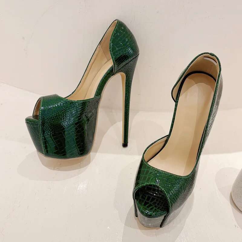 Sexy Extreme Peep Toe Thin High Heels Women Pumps Elegant Pole Dancing Sandals Shoes atillas De Mujer