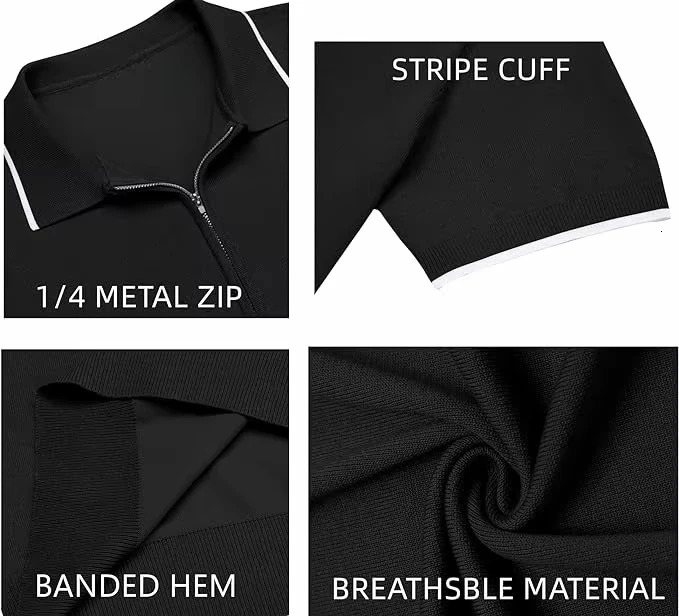 Summer mens suit solid color striped polo shirt short sleeve shorts oversized 250219