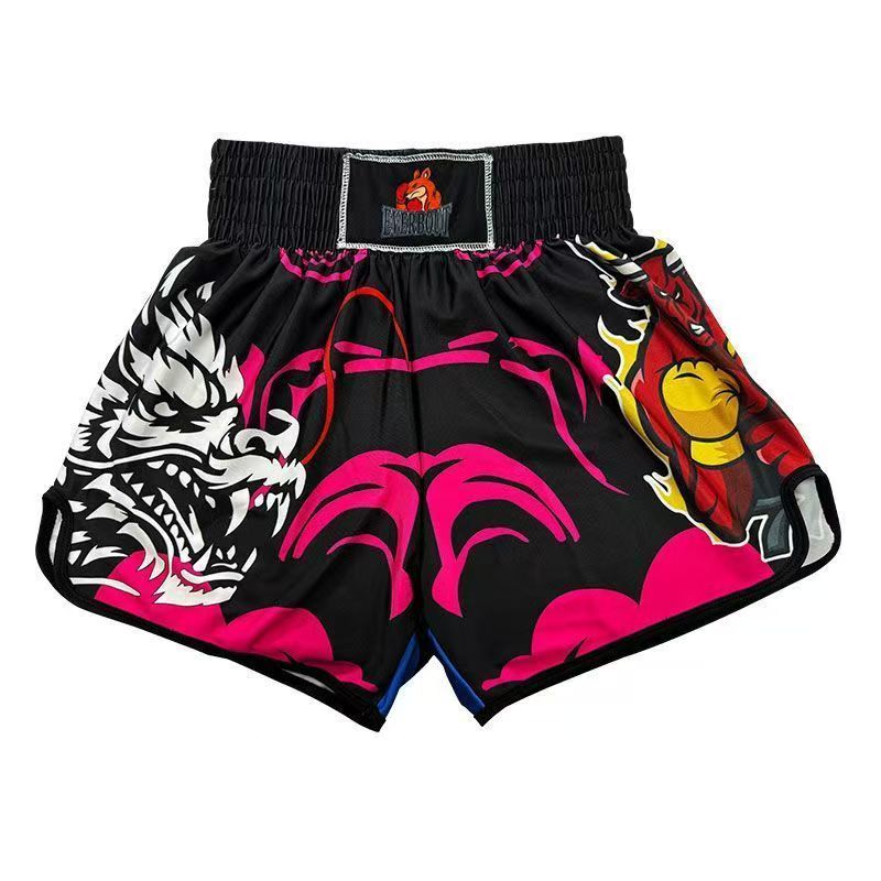 Boxing quick dry shorts Fight men's and women's professional tight boxing shorts beach breathable fitness casual shorts