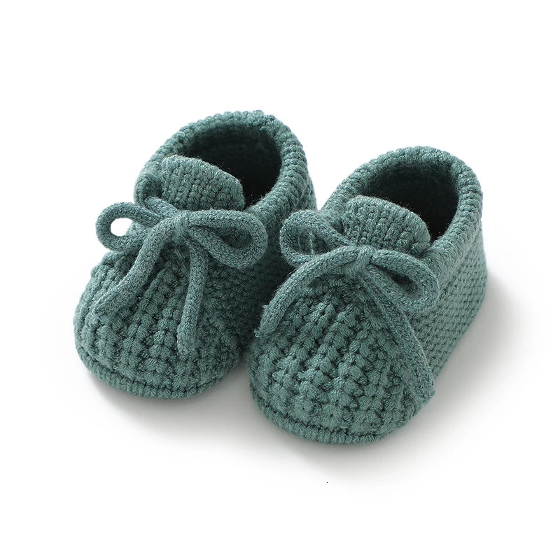 born Baby Shoes Knitted Infant Boys Girls First Boots Fashion Solid Toddler Kid Bed Footwear 0-18M Warm Clothing Accessories 250219