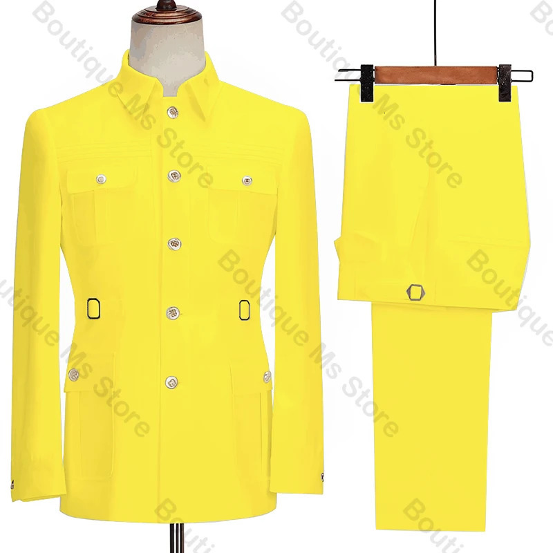 Multicolor Business Men Suits Regular Fit Custom Made Set Wedding Groom Prom Blazer Suit Male Clothing 2 Pieces Set 250213