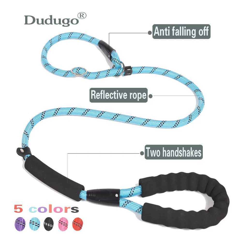 1.6M Reflective Rope Dog Lead Leash for Small Large Dogs Nylon Basic Leashes Dog Walking Big Dog CollarXJ250218
