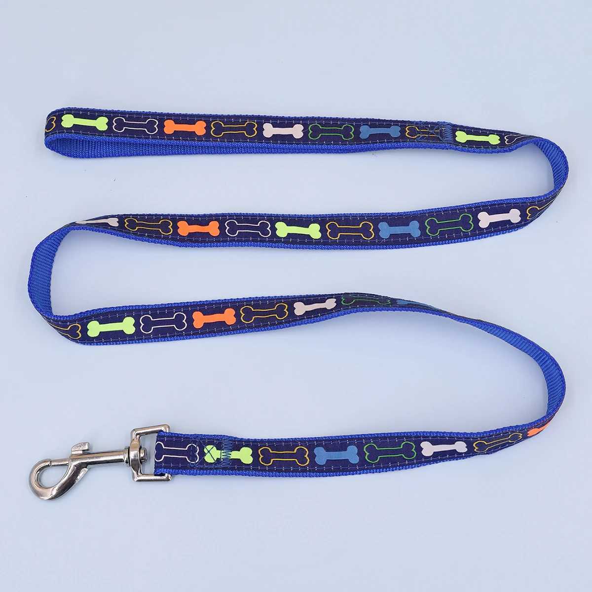A cartoon bone dog leash for outdoor useXJ250218