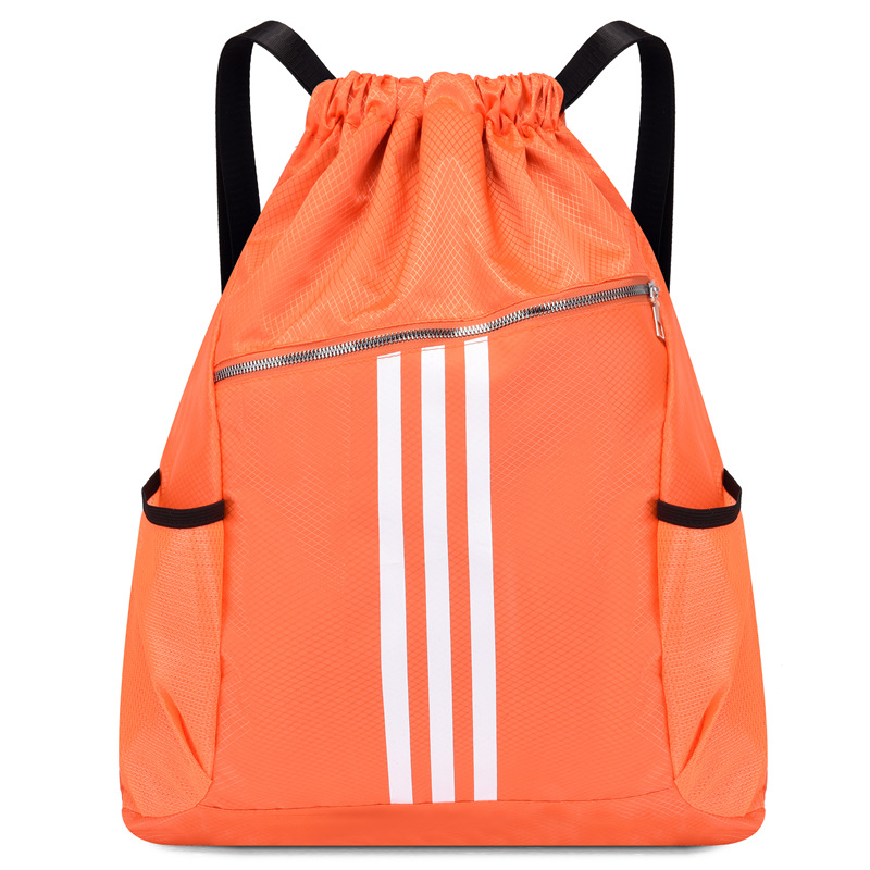 Classic drawstring backpack Fashion lightweight schoolbag Sports fitness travel outdoor basketball sports bunches large capacity large pocket bag