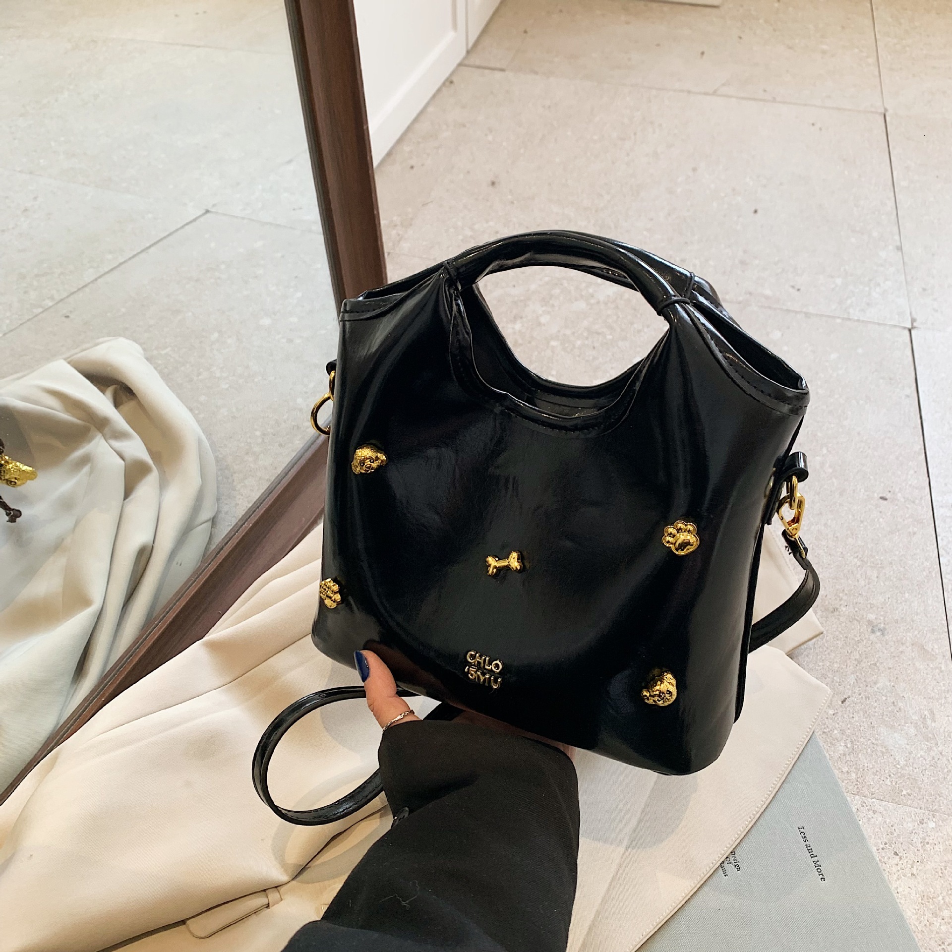 Casual versatile crossbody bag for women in autumn winter 2025, new trendy and fashionable hand-held bucket bag, small outdoor handbag #swissmilitary