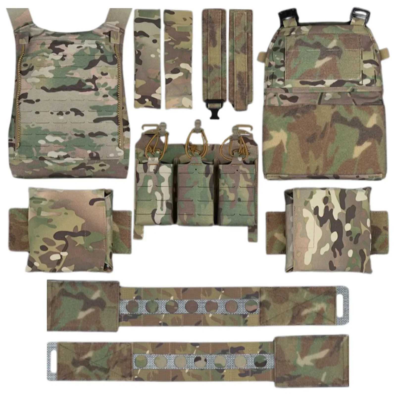 TACWAR FCV5 Plate Carrier Hunting Vest Modular Quick Release Portable Molle Airsoft Training 556 Triple Magazine PouchXJ250219