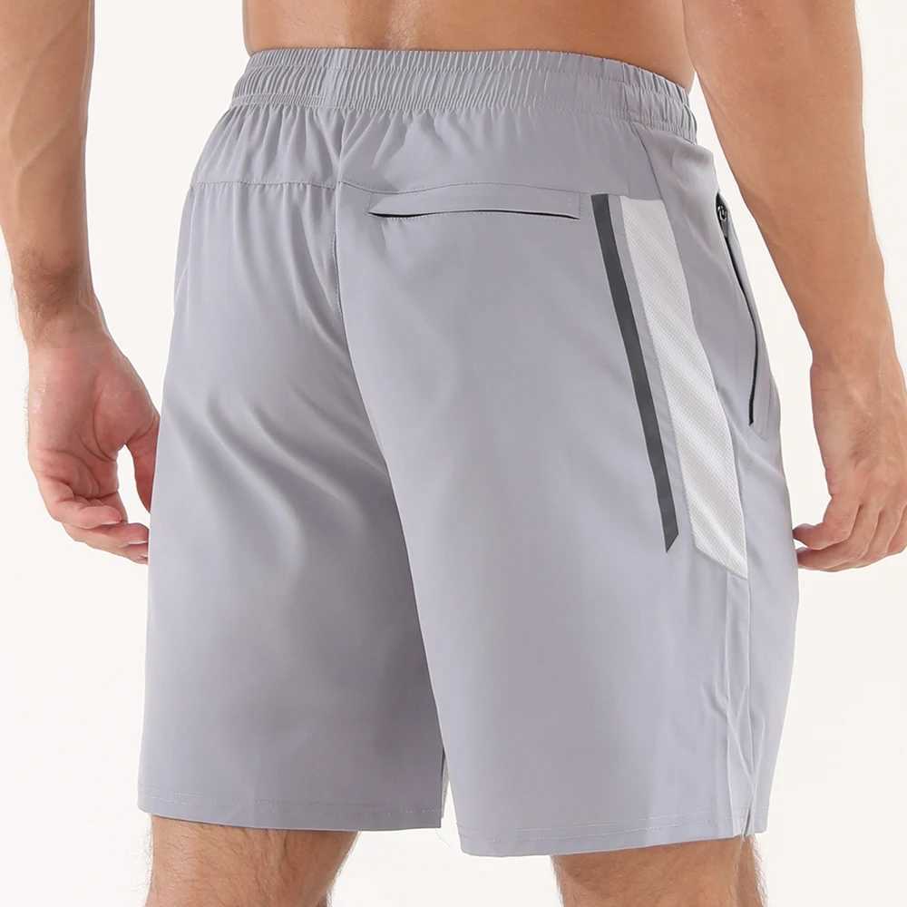 GITF Summer Mens Fitness Shorts 7 Inch Lightweight Athletic Gym Running Sports Casual Shorts with Zipper Pockets S-XXL W250219