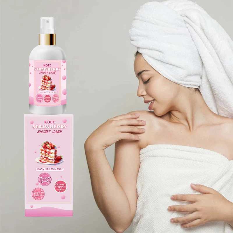 New Arrival Strawberry Smell Body Milk Mist Brand Strawberry Flavour Perfume Musk Refreshing Moisturizing Care Fragrance Perfume Z250219