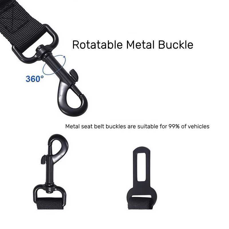 3-In-1 Dog Car Seat Belt Adjustable Pet Dog Cat Car Safety Leash Vehicle BeltsReflective Nylon Rope Harness Dog AccessoriesXJ250218