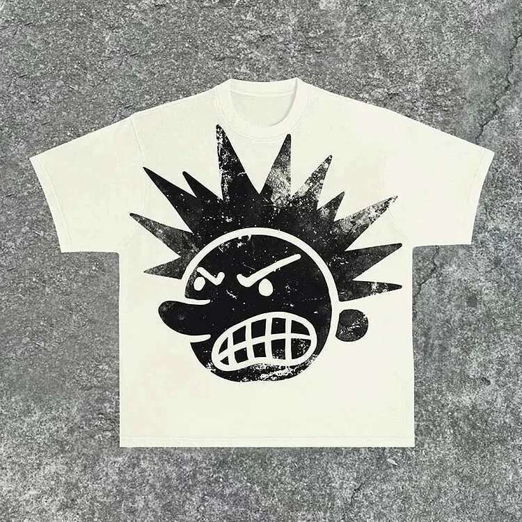 Streetwear Y2K Clothing Men Women Hip Hop Cartoon Image Graphic Printed T Shirts Gothic Oversized Cotton Short Sleeves