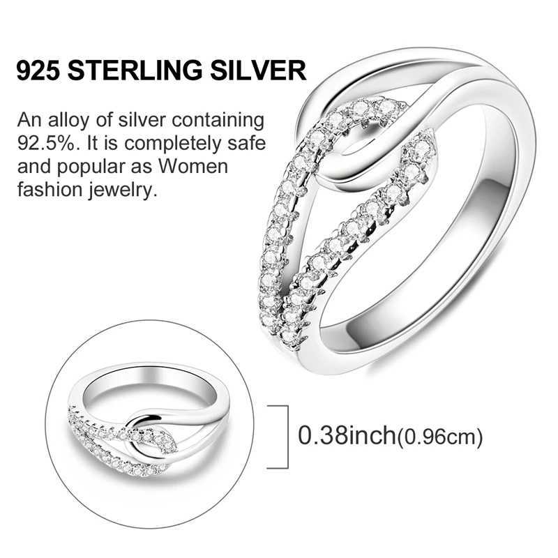 Original 925 Sterling Silver Women Finger Rings for Women Silver Cocktail Ring Geometric Butterfly Round Shape Luxury JewelryXJ250219