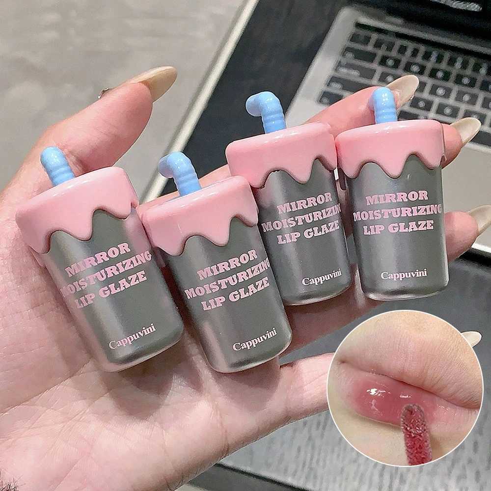 Cappuvini Mini Water Gloss Lip Glaze Moisturizing Lips Clear Lipstick Long-lasting Lip GlossW250219