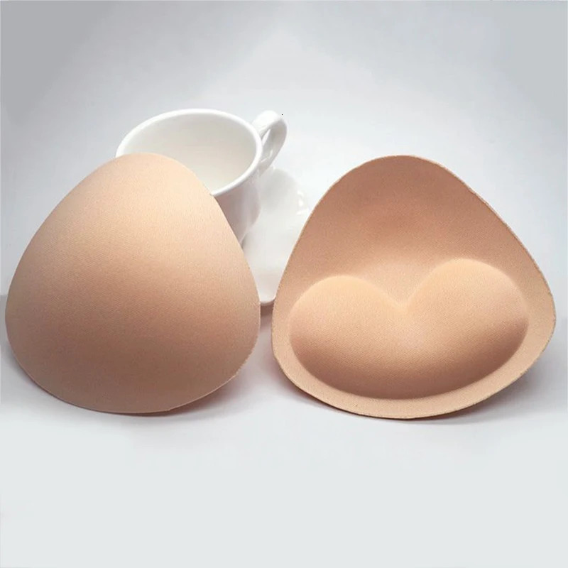 Bikini chest pad bikini set push up swimsuit womens silicone thick breathable sponge bra 250219