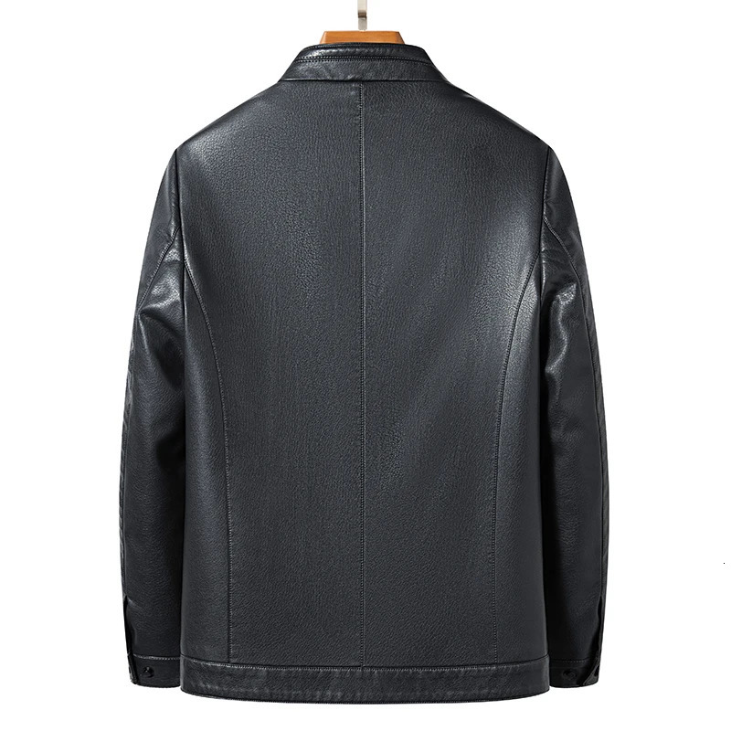 YN2336 Spring and Autumn Mens Natural Sheep Leather Jacket Mock Collar Youth Premium Casual Coat Motorcycle 250210