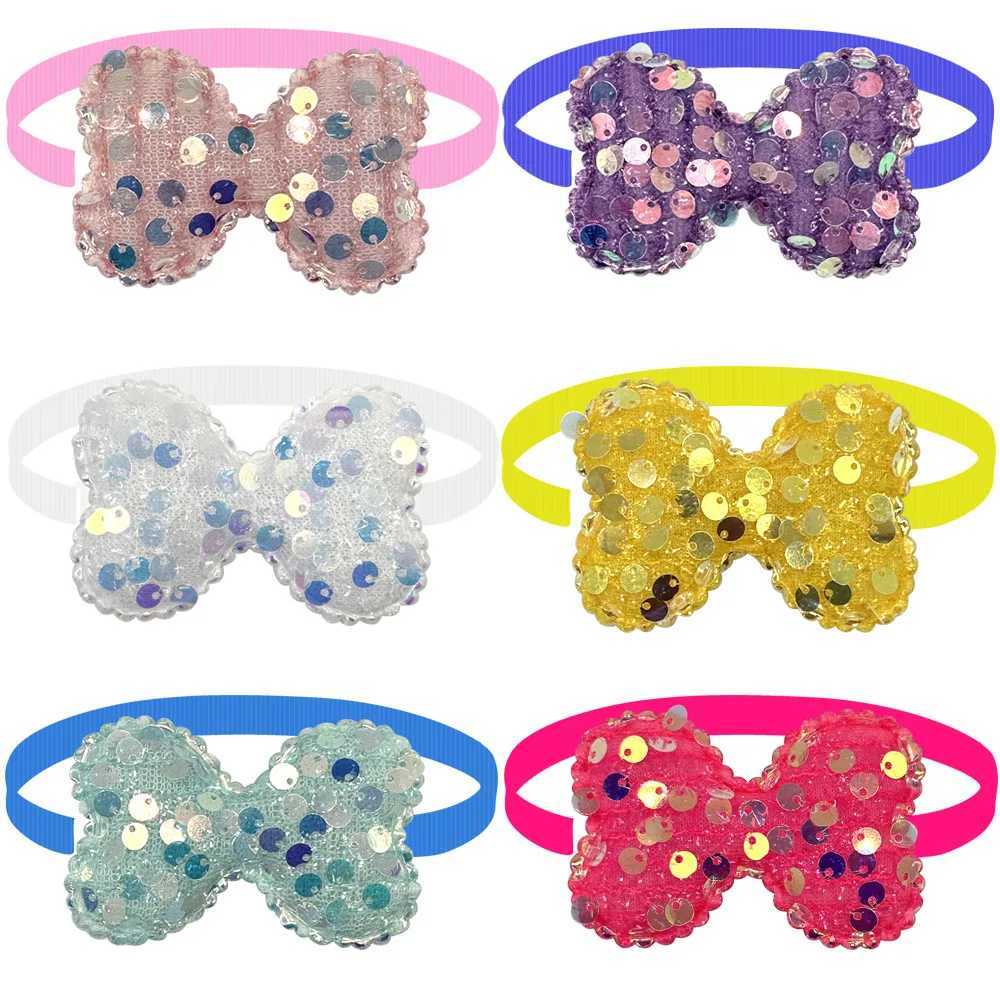 50/100pcs Pet Grooming Dog Tie Bowtie Dog Bow Tie Necktie Cute Adjustable Collar Dog Cat Accessories Dog Supplies W250219