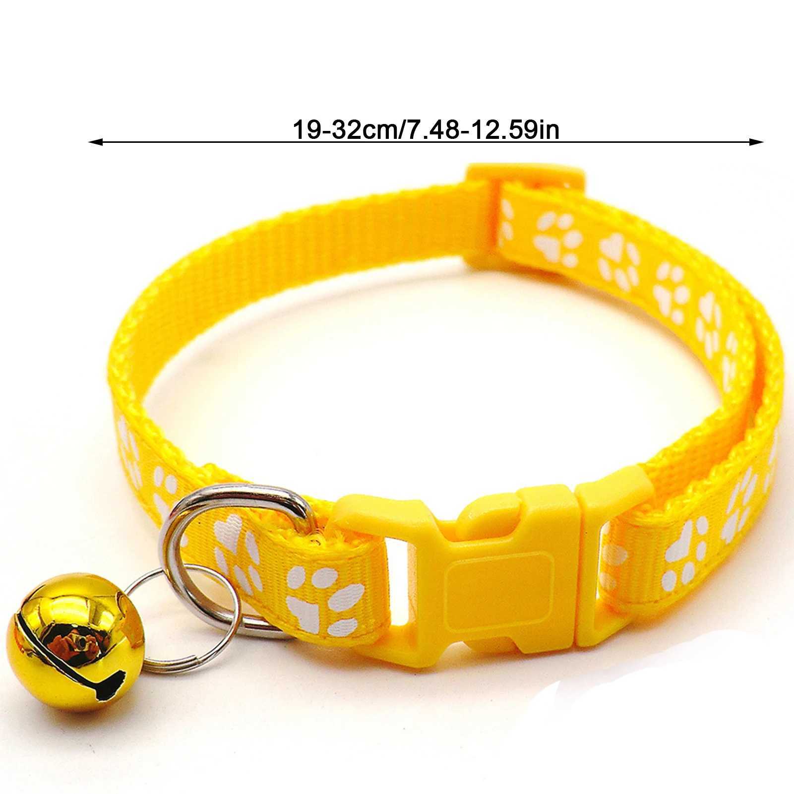 Adjustable Dog Necklace Pet Cat Collars Decorative Anti-lost Pet Rope Accessories Cat Vest With Bell Cat Pet Supplies 2021XJ250218