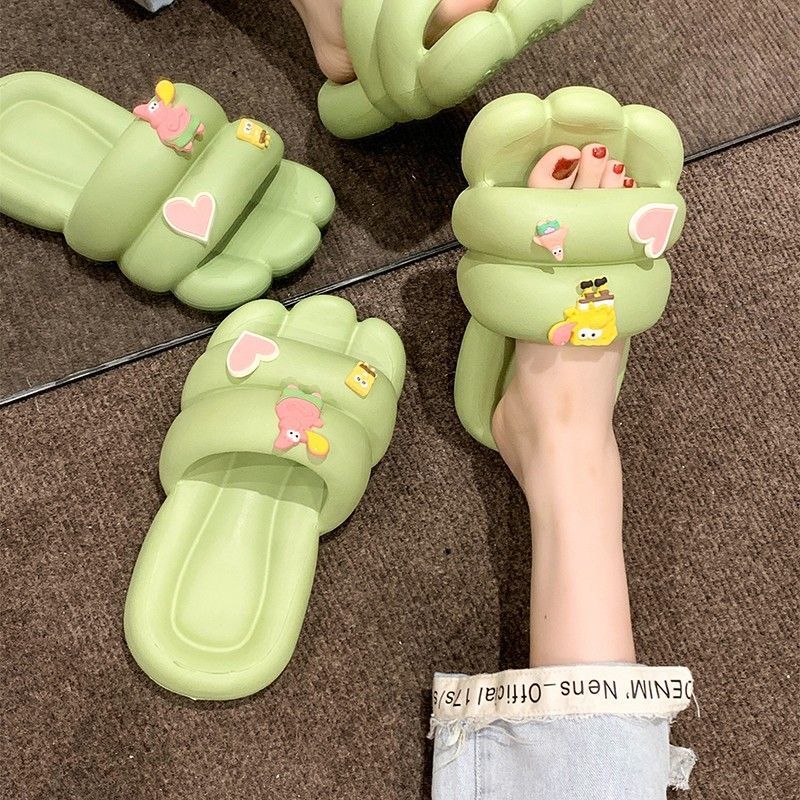 2025 hot new free shipping designer slippers for womens home slippers pink green yellow white Cute cartoon anti slip and anti odor soft bottom home sl