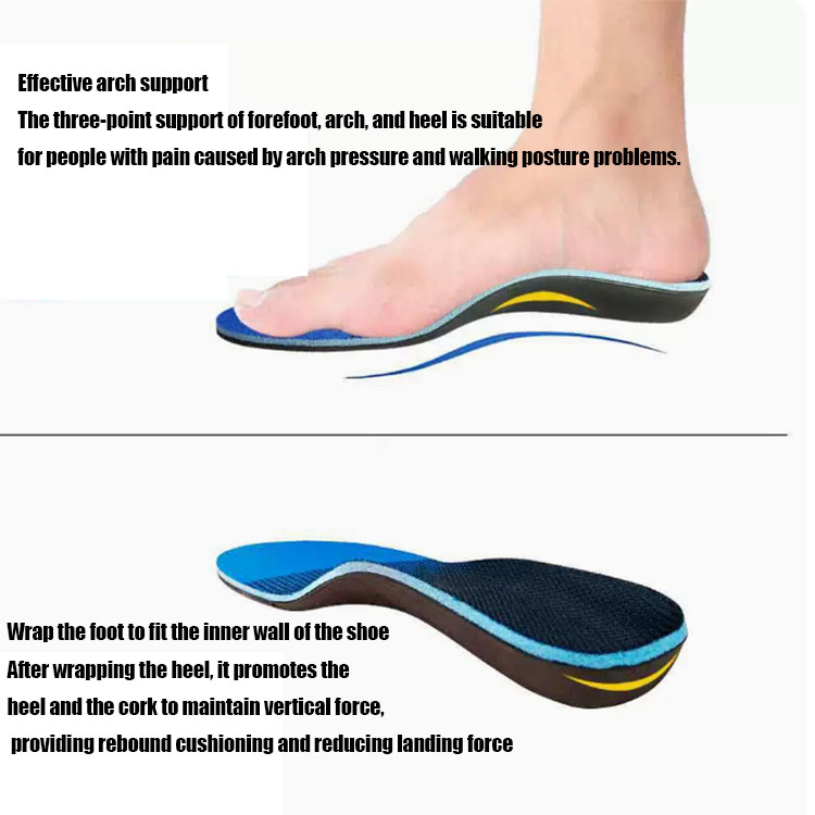 Plantar Fasciitis Insoles for Men Women - Orthotics Inserts, Shoe Insoles Arch Support Flat Feet Inserts Work Boot Insoles for Standing All Day