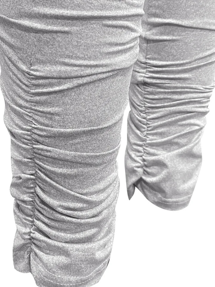 LW Side Pocket Stacked Pants Womens Cargo Pants casual Stacked Joggers Sweatpants Female Casual Sporty Y2K 90S Trousers pants 250218