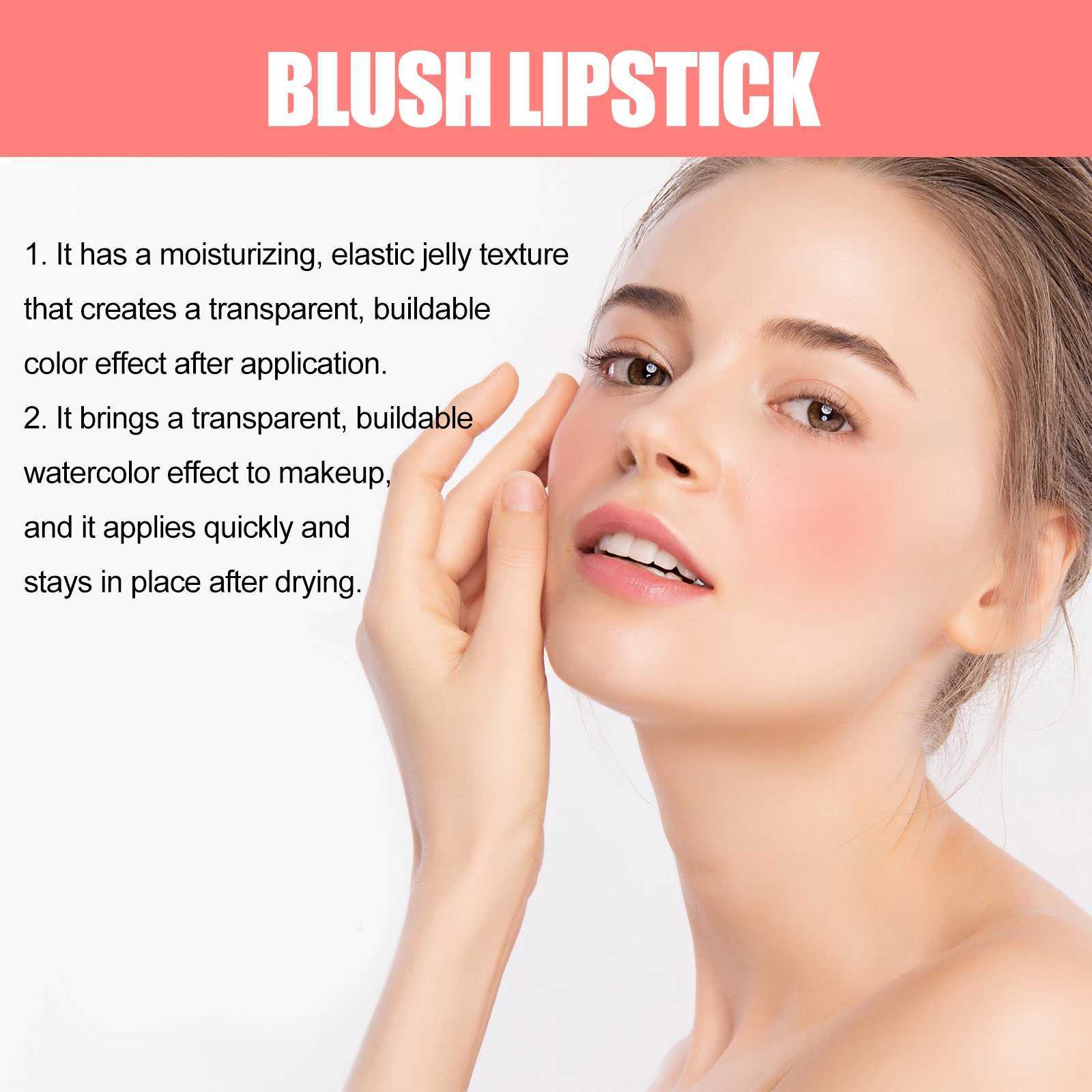 B Lipstick Moisturizing Elastic Jelly Texture Makeup Lip Tint Cooling Water Tint Sheer Lip Cheek Stain for Girl B StickW250219