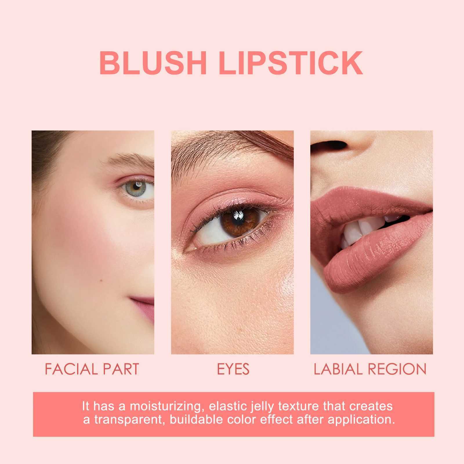 B Lipstick Moisturizing Elastic Jelly Texture Makeup Lip Tint Cooling Water Tint Sheer Lip Cheek Stain for Girl B StickW250219