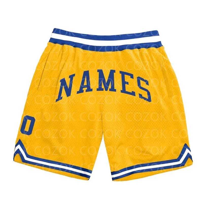 Men's Shorts Custom Yellow Light Authentic Basketball Shorts 3D Printed Men Shorts Your Name Mumber Quick Drying Beach Shorts z250219