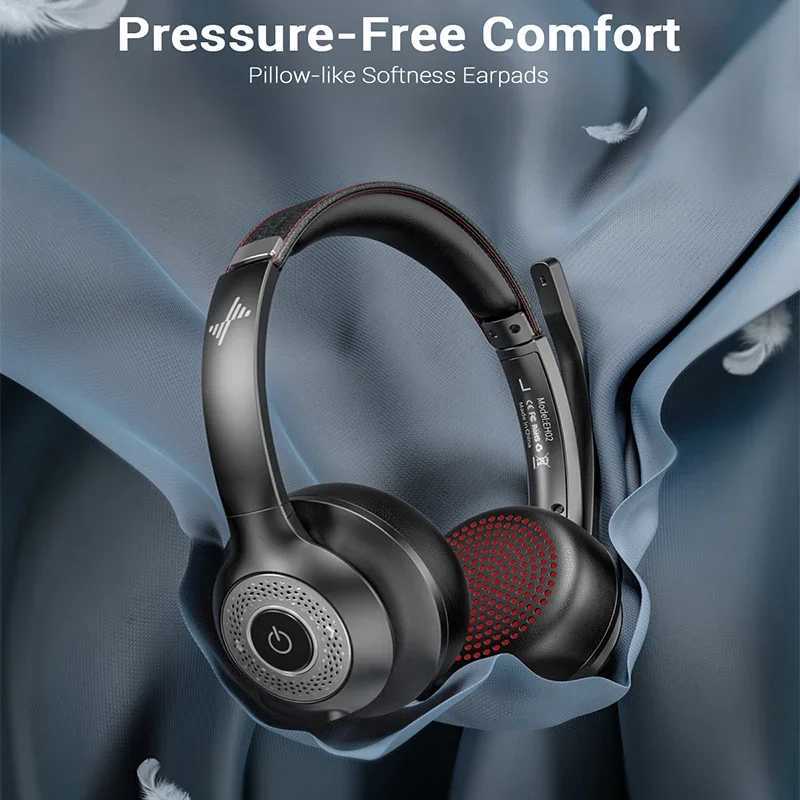 JIAMQISHI EH02U Wireless set ANC MIC for Work Cputer phones USB Dongle Mute Mic for Book set Phone Y250218