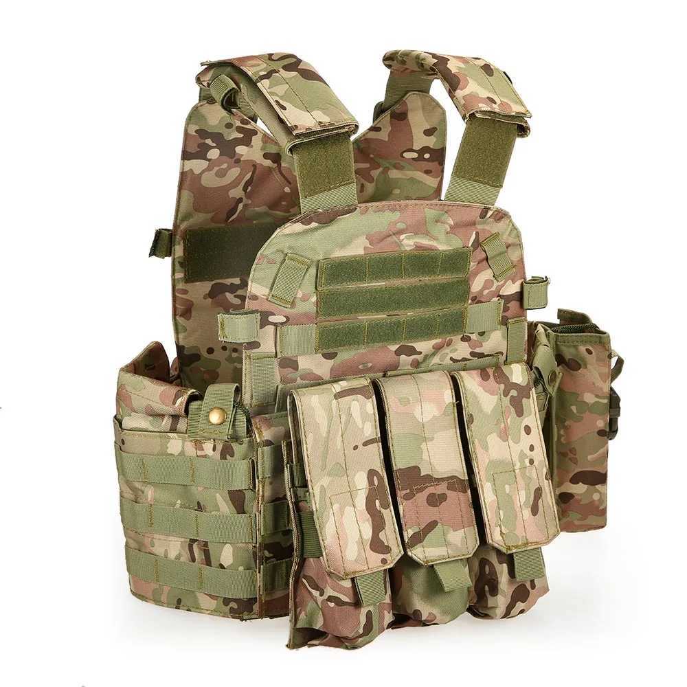 Tactical Vest Mens Tactical Hunting Vests Military Outdoor Mens Modular Vest Hunting Carrier CS Vest Molle Combat AssaultXJ250219