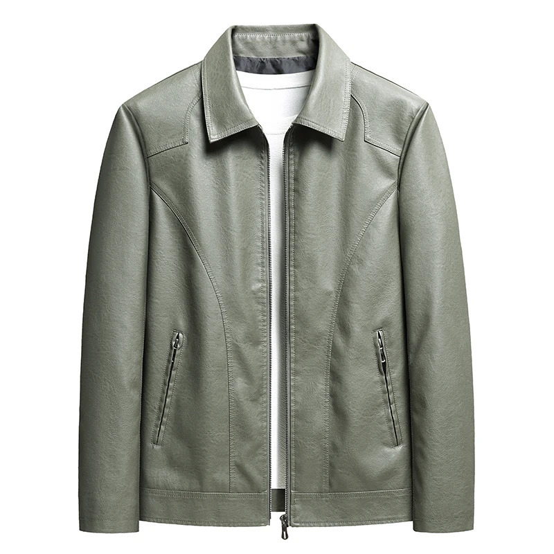 Spring Autumn Men Casual Motorcycle Biker Jacket Coats Mens Vintage Outwear Leather Man Fashion Male Plus Size 8XL 250210