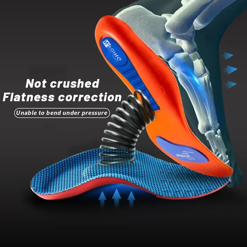 Sport Orthopedic Insoles for Feet Men Women EVA Breathable Shock Absorption Shoes Insole Running Basketball Care Pads 250219