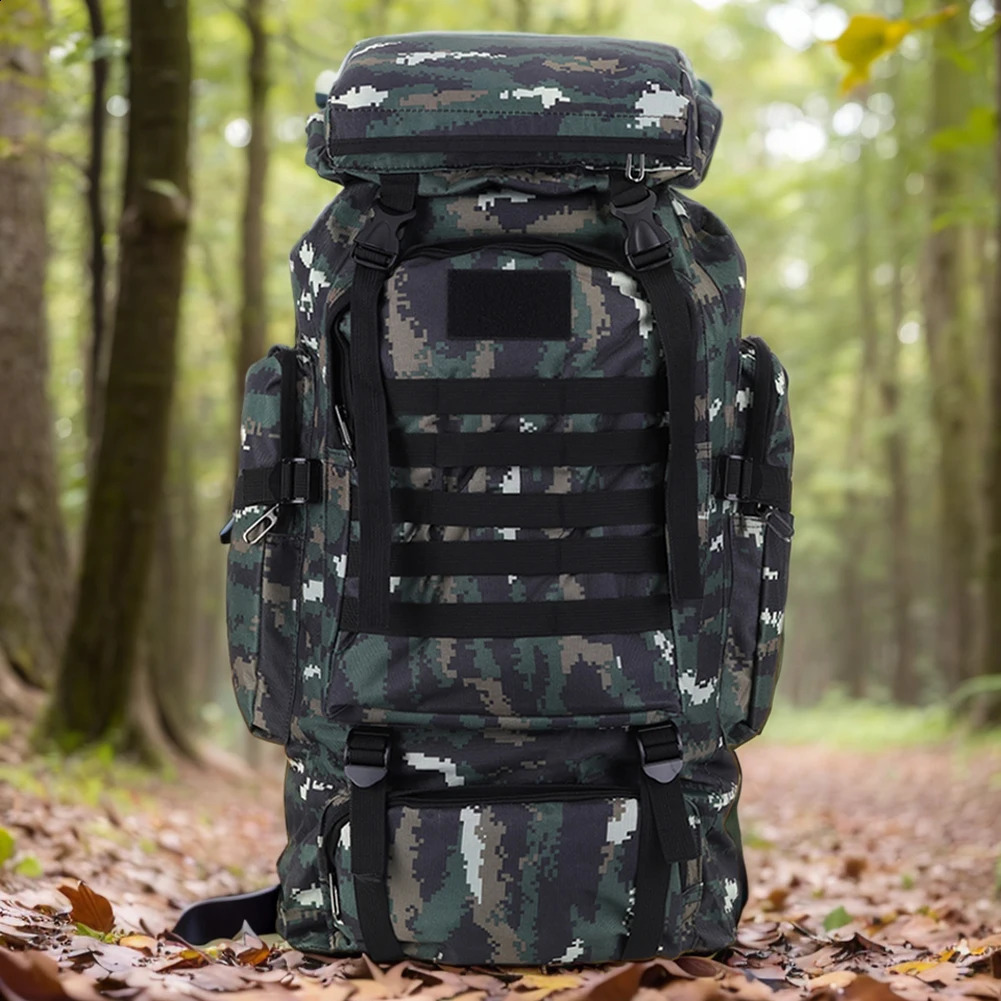 80L Mountaineering Backpack 600D Oxford Cloth Climbing WearResistant Mountain Rucksack for Outdoor Sports y250118